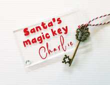 Santa's Magic Key with personalised ACRYLIC tag