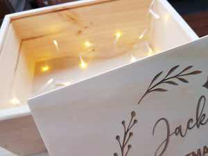 Personalised Christmas Eve Box (WOODEN LID)