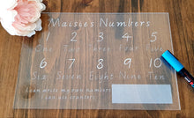 Number Trace & Wipe Learning Board
