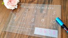 Number Trace & Wipe Learning Board