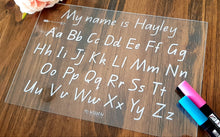 Alphabet Trace & Wipe Learning Boards- Educational Products https://willowandbelle.com.au/collections/educational/products/alphabet-trace-wipe-learning-boards