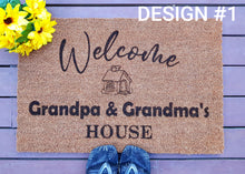 Personalised Doormat- Welcome Design