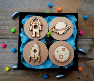 Playdough Stamps- Outer Space