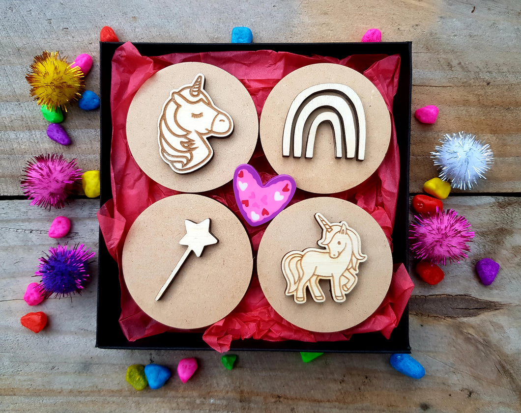 Playdough Stamps- Unicorn & Rainbow