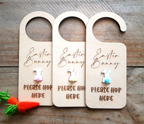 Easter Bunny Door Hangers (Design #2 BUNNY TAILS)